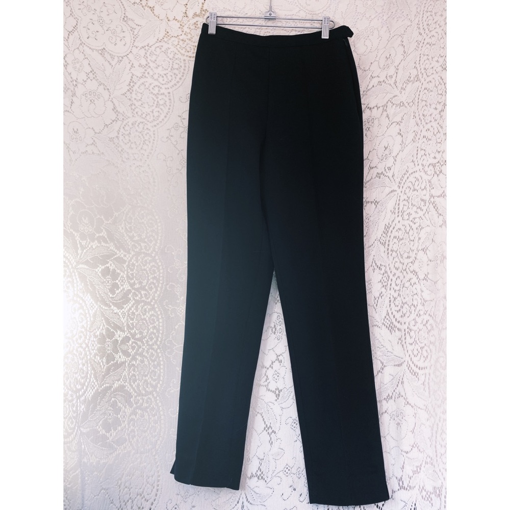Vintage Express Tricot Black Pants Women’s Contemporary Office Slacks
